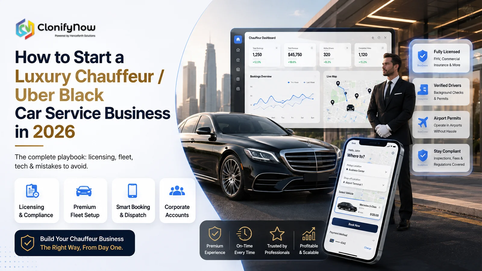 How to Start a Luxury Chauffeur / Uber Black Car Service Business in 2026
