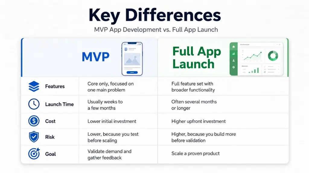 MVP App Development vs. Full App Launch: What’s the Right Strategy for Your Startup?